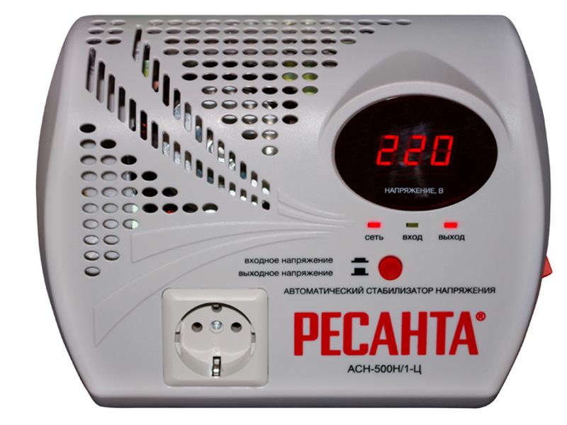 Стабилизатор однофазный цифровой, навесной АСН-500Н/1-Ц Ресанта